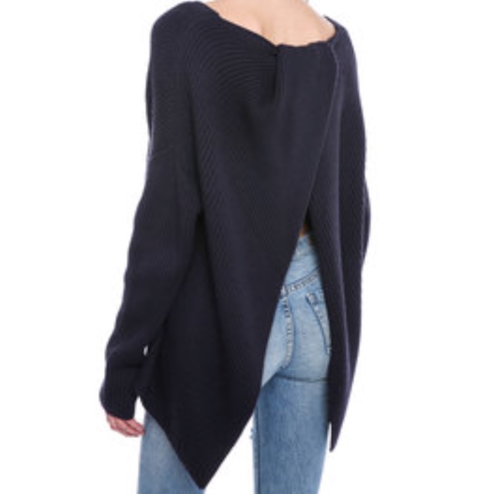 French Connection Ribbed Open Back Sweater - Picture 3 of 4